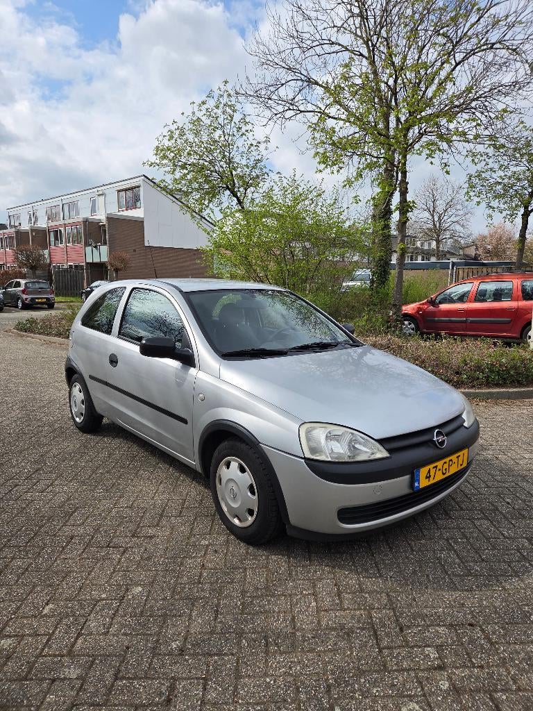 Opel Corsa 1.2 16V 3D 2001 Grijs, Voorwielaandrijving, 74 pk, Origineel Nederlands, Handgeschakeld