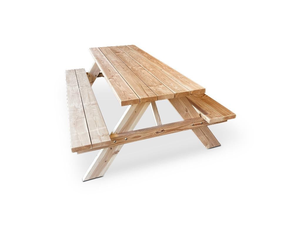 Picknicktafel Lindor Douglas hout 150 cm, 5715 bm, Nieuw, Ophalen of Verzenden, Info@outdoorgiant.nl