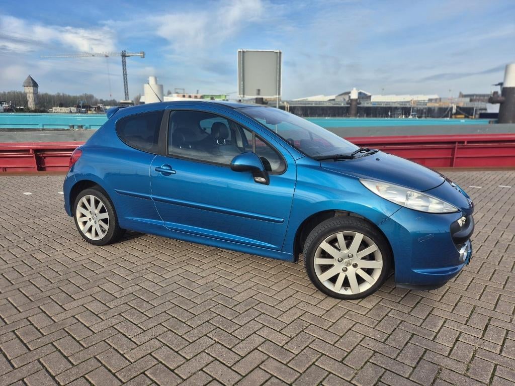 Peugeot 207 1.6 16V THP Turbo 3DRS 2007 Blauw Feline, Voorwielaandrijving, Zwart, 4 cilinders, Blauw