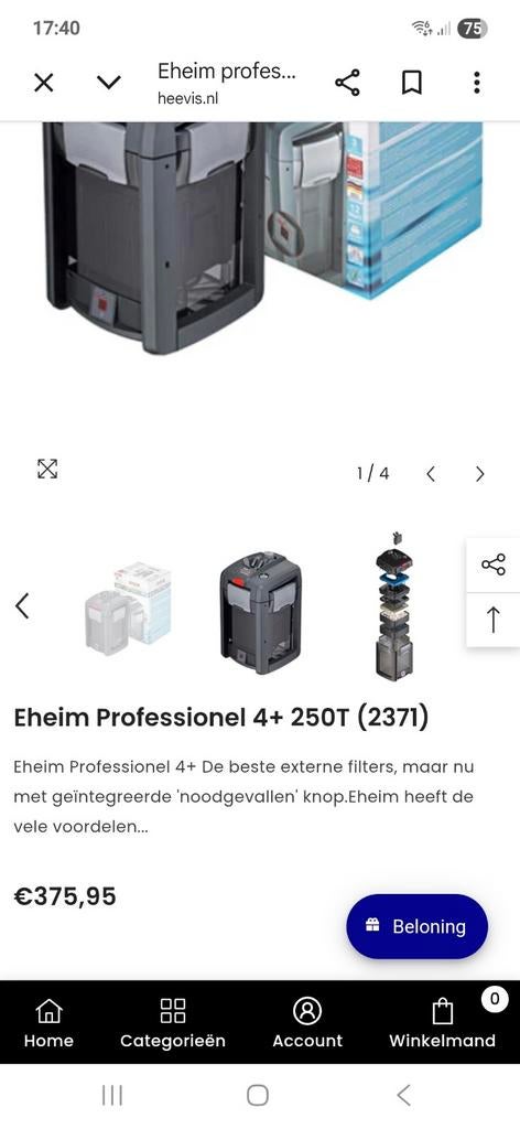 eheim 2371pomp filter, Ophalen of Verzenden