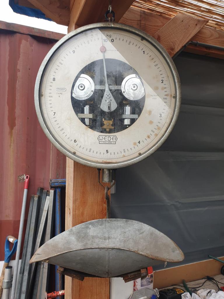 Vintage Weda Weegschaal 10kg uit 1958, Ophalen, Gebruikt, Overige typen, Minder dan 50 kg