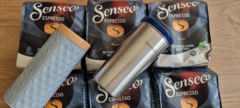 Originele RVS Senseo Pad-Houder+1x Uni+Gratis Pads Espresso, Witgoed en Apparatuur, Koffiezetapparaten, Zo goed als nieuw, Koffiepads en cups