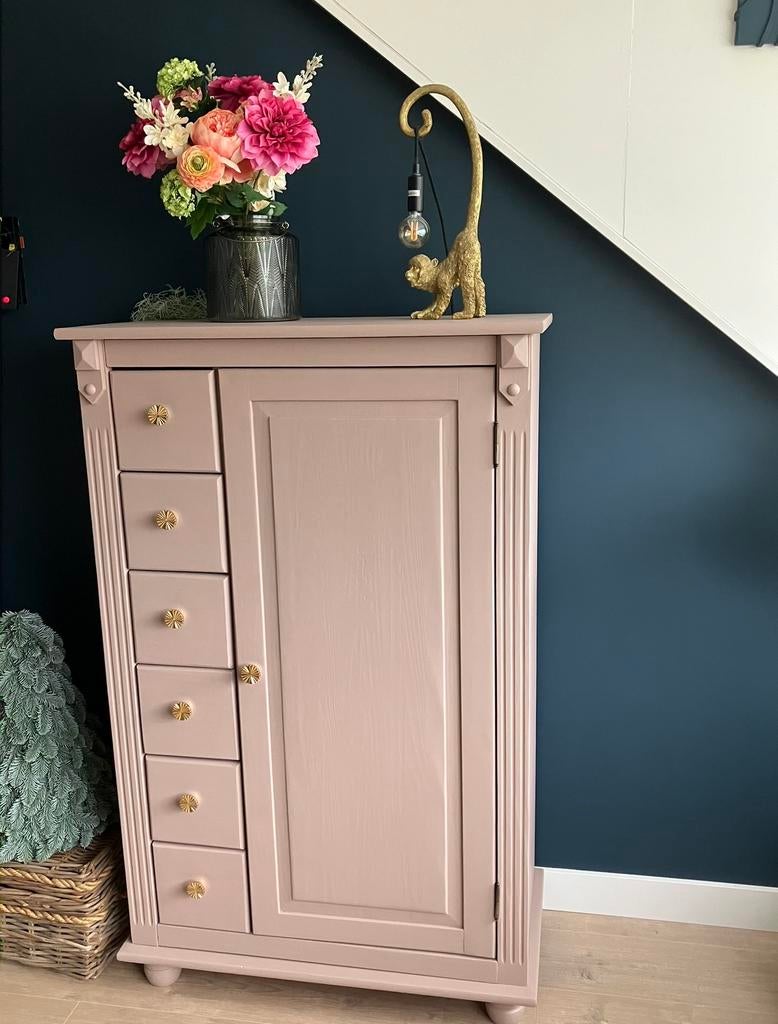 Mooie landelijke meidenkast / biedermeierkast, Ophalen of Verzenden, Zo goed als nieuw, 25 tot 50 cm, 50 tot 100 cm