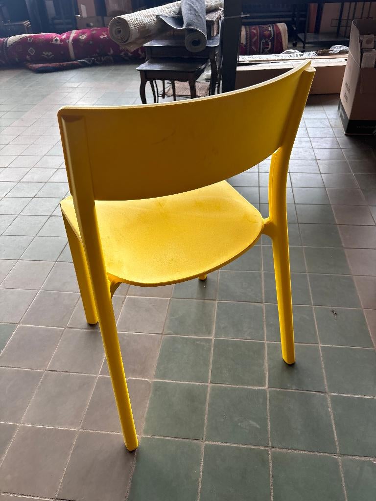 IKEA JANINGE Stoel Geel Kunststof, Ophalen, Kunststof, Gebruikt, Overige kleuren