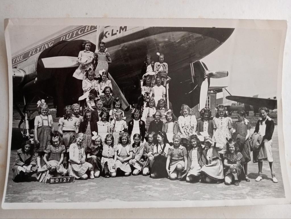 Schiphol Schoolklas Flying Dutchman KLM jaren 50/60, Verzamelen, Ophalen of Verzenden, 1940 tot 1960, Gebruikt