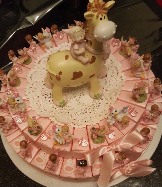 geboorte bedankjes, taart van 60 stuks, Ophalen of Verzenden, Nieuw