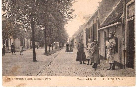 st philipsland Voorstraat 1905  stempel  - Tulp nr  104, Verzenden, Voor 1920, Gelopen, Zeeland