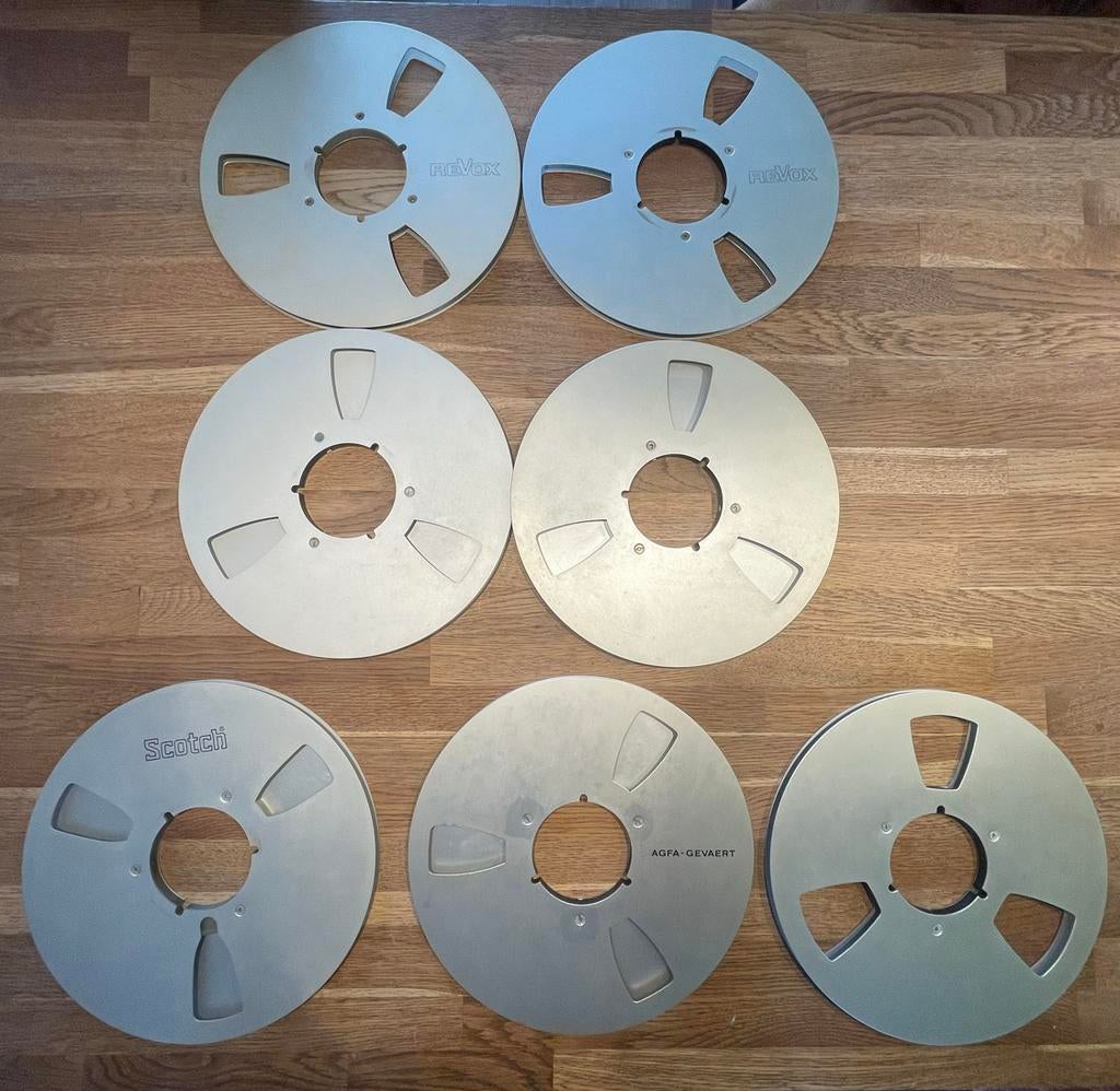 7x24 cm bandrecorder spoelen van aluminium, Ophalen, Onderdeel