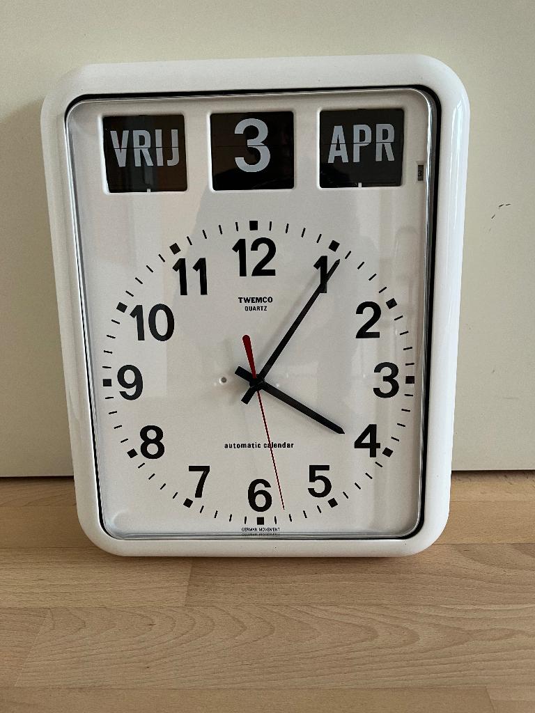 Twemco dementieklok, Ophalen, Gebruikt, Analoog, Wandklok