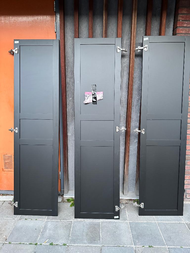 Ikea pax kastdeuren Flisberget 3x, Ophalen, 50 tot 100 cm, Zo goed als nieuw, Minder dan 25 cm