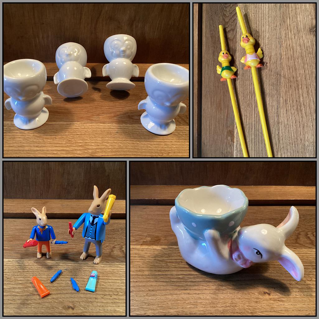 Leuke eierdopjes voor Pasen, Ophalen of Verzenden, Zo goed als nieuw