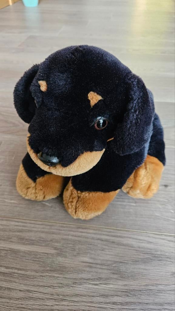 Rottweiler knuffel, Ophalen of Verzenden, Zo goed als nieuw, Hond