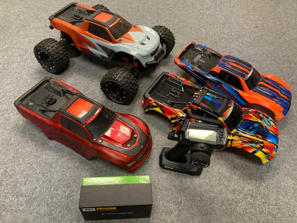 Traxxas Maxx vitavon met hobbywing max 8 sanwa vitavon, Ophalen of Verzenden, Gebruikt, Auto offroad