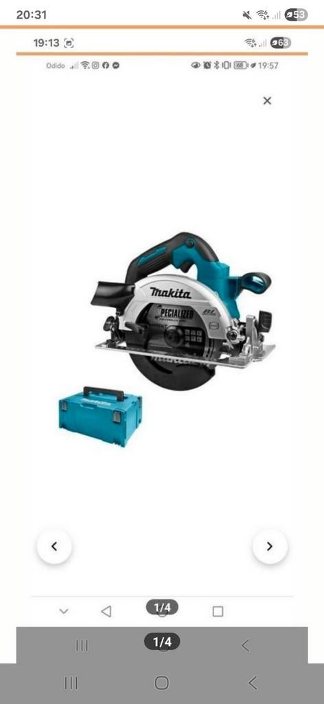 Makita Cirkelzaag -Zonder oplader zonder zonder battery, Cirkelzaag, 600 tot 1200 watt, Ophalen of Verzenden, Zo goed als nieuw