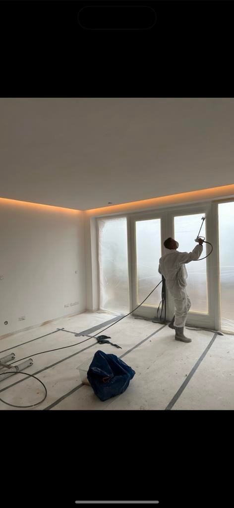 Latex spuiten binnen & buiten schilderwerk, Garantie, Behangen