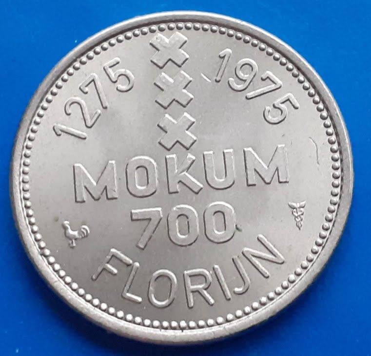 1 Mokum FLORIJN - Amsterdam 700 Unc, Postzegels en Munten, Penningen en Medailles, Verzenden, Overige materialen, Nederland