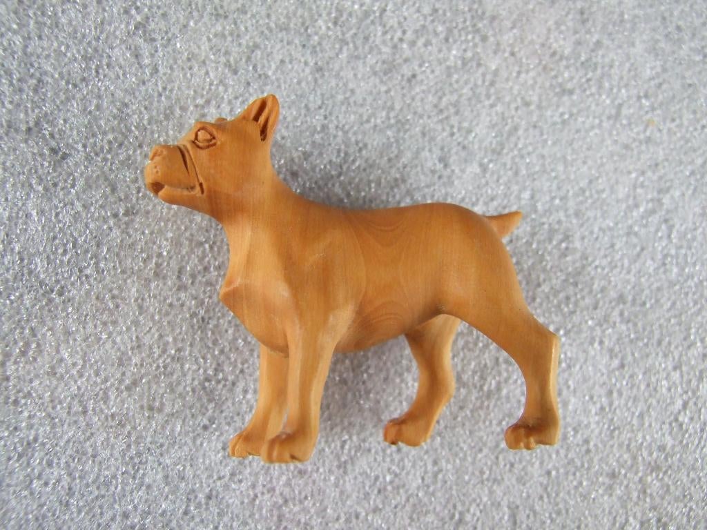 Okimono van hout hond Japan, Ophalen of Verzenden