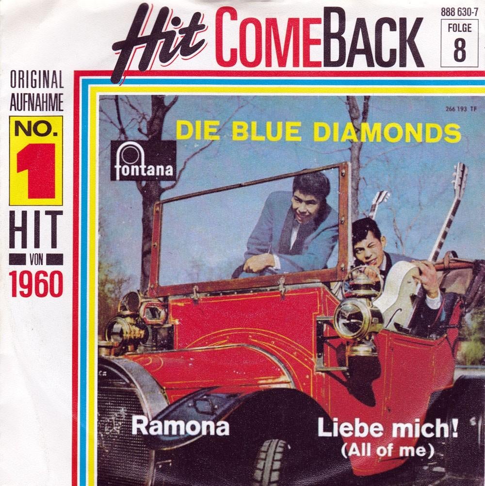Die Blue Diamonds - Ramona 7"45, Cd's en Dvd's, Vinyl Singles, 7 inch, Single, Ophalen of Verzenden, Zo goed als nieuw