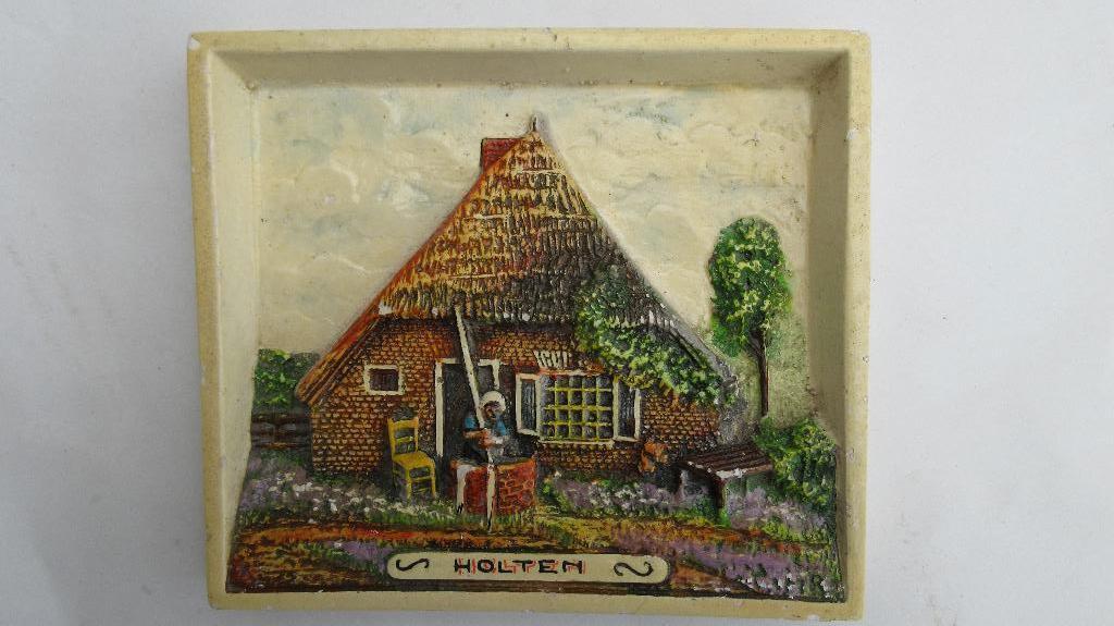 Hobra reliëf tegel Holten, Ophalen of Verzenden