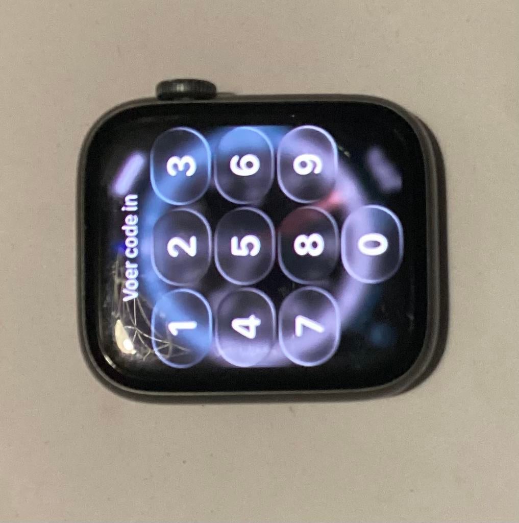 Apple watch series 6 44mm zwart, Verzenden, Zo goed als nieuw, Zwart, IOS