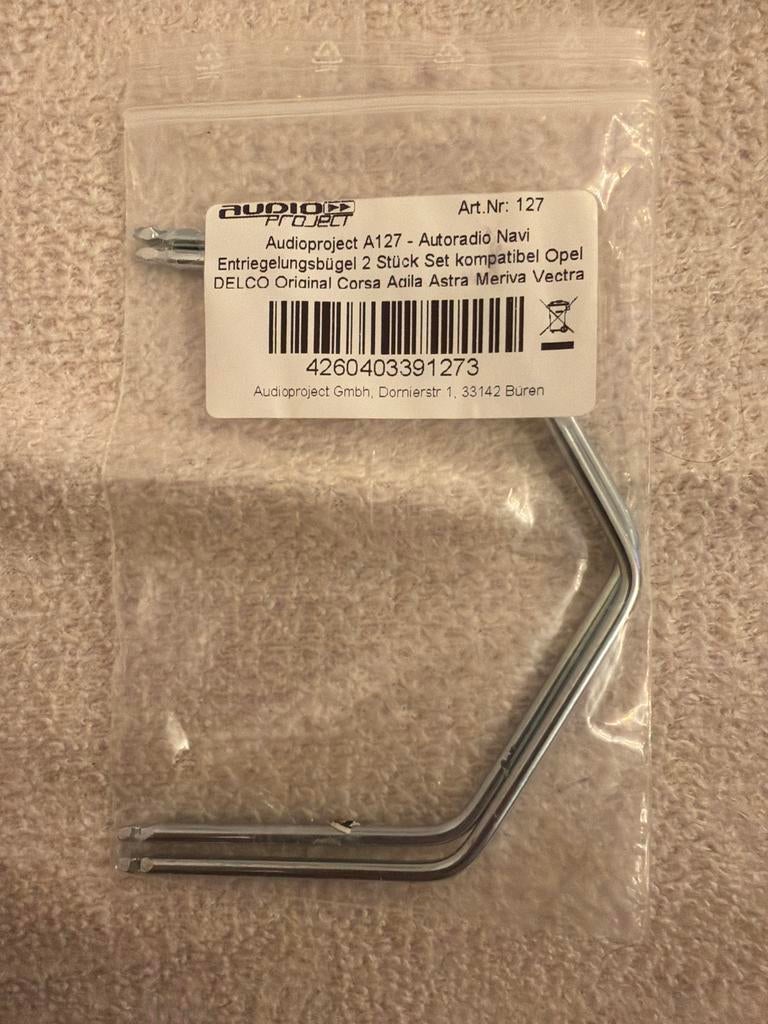 Radio removal tool for opel, Auto diversen, Ophalen of Verzenden, Nieuw