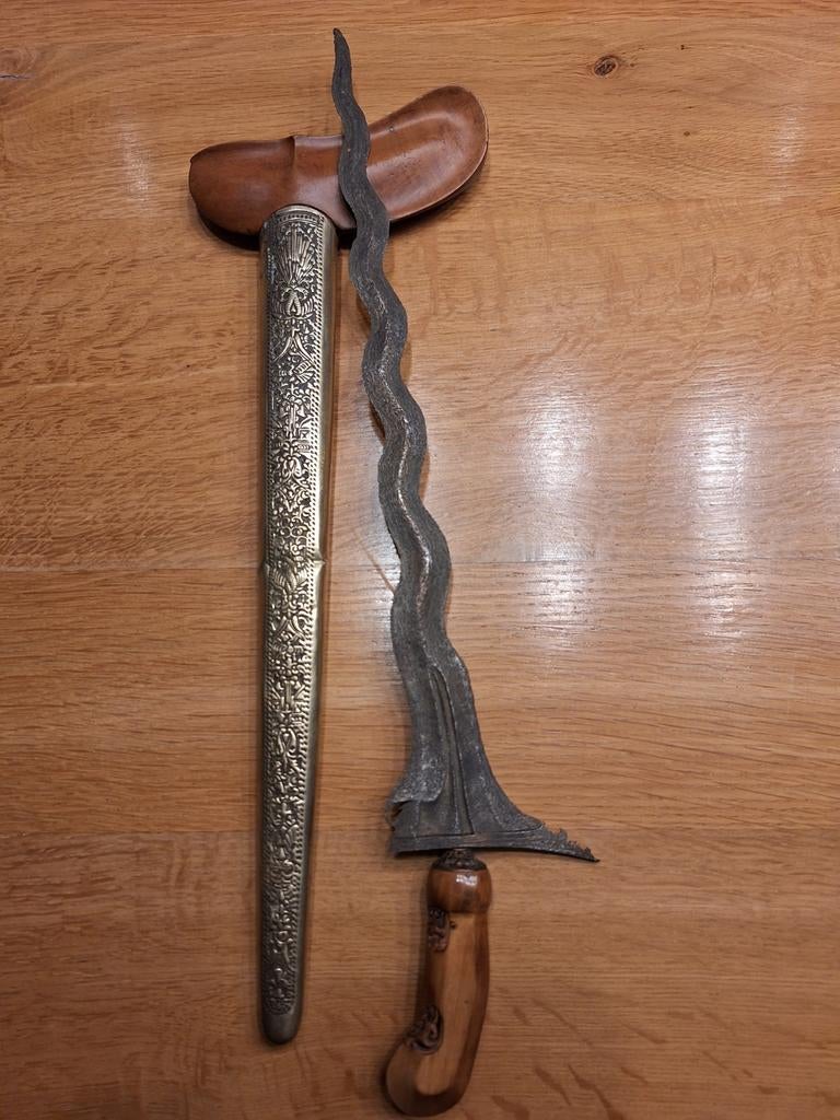 Antieke Kris - Traditioneel Indonesisch Wapen, Ophalen of Verzenden