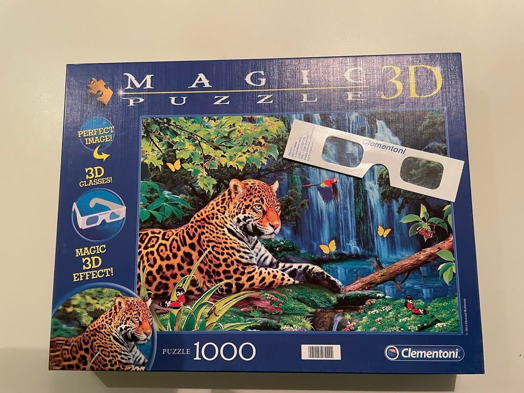 3d puzzel 1000 stukjes incl 3d bril, Ophalen, 500 t/m 1500 stukjes, Zo goed als nieuw, Rubik's of 3D-puzzel