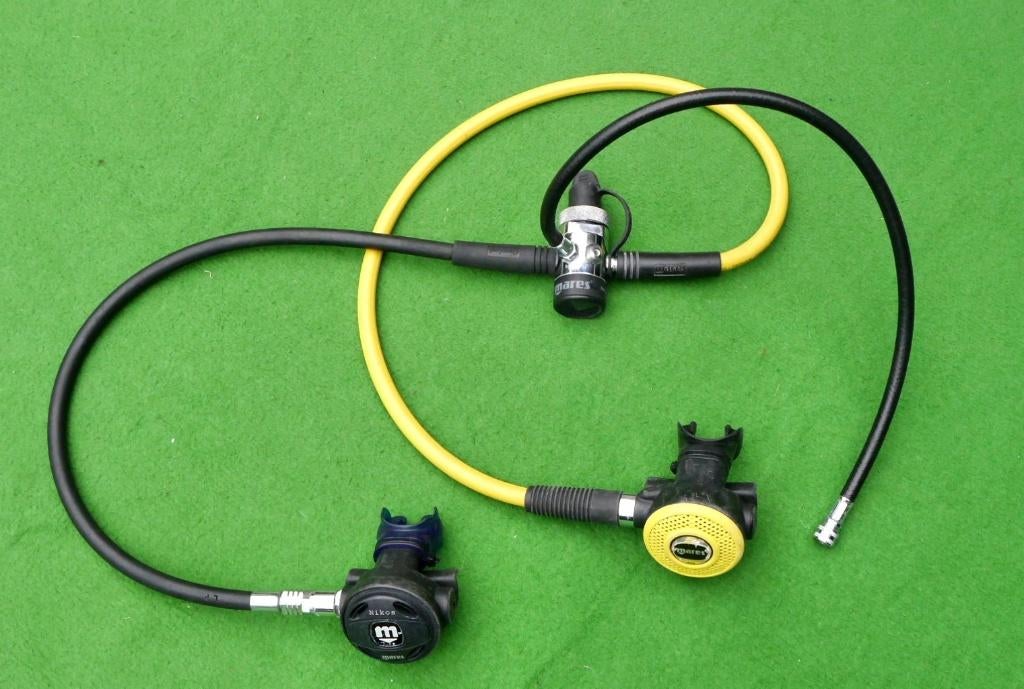 Ademset/automatenset DIN Mares Nikos+ Axis, Ophalen of Verzenden, Gebruikt, Overige typen