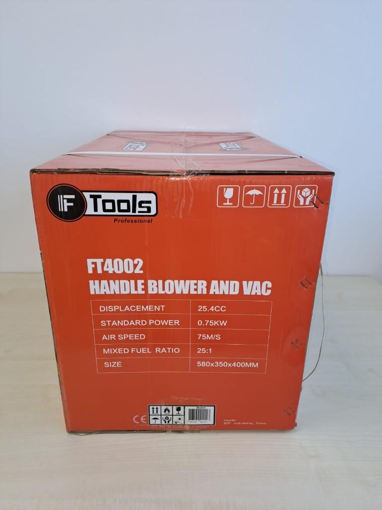 F TOOLS HANDLE BLOWER AND VAC, Tuin en Terras, Bladblazers, Benzine, Bcaimportslala@gmail.com, Nieuw, Ophalen of Verzenden