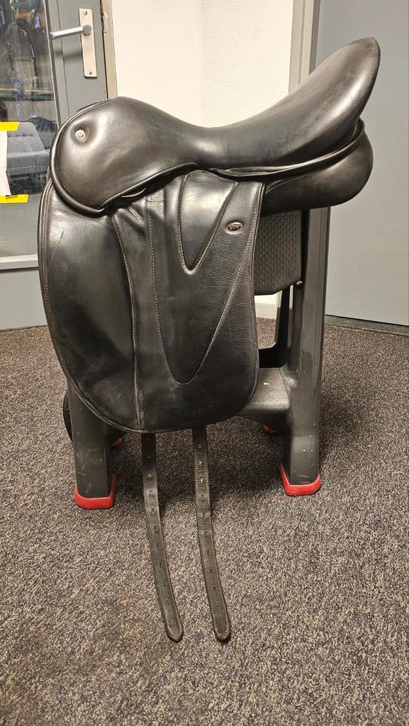 WOW zadel maat 2 (18"), zwart, Ophalen of Verzenden, Gebruikt, Dressuur