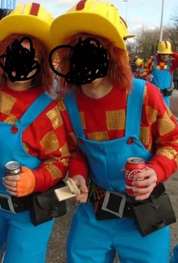 bob de bouwer, Carnaval, Ophalen of Verzenden, Kleding, Gedragen