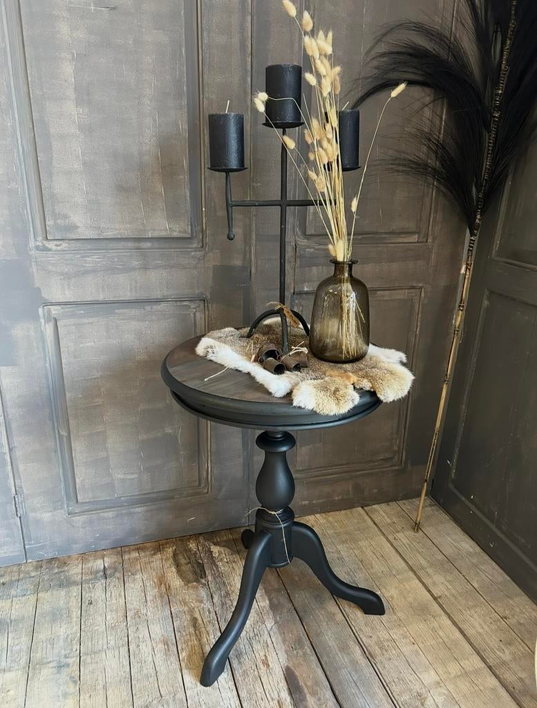 Wijntafeltje, Ophalen, Zo goed als nieuw, Rond, 60 cm of meer