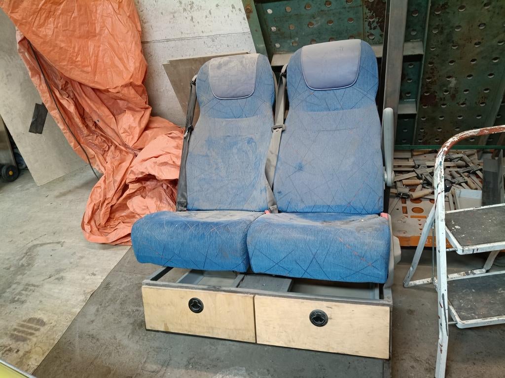 Camper bank draaibaar met laden en gordels, Ophalen of Verzenden