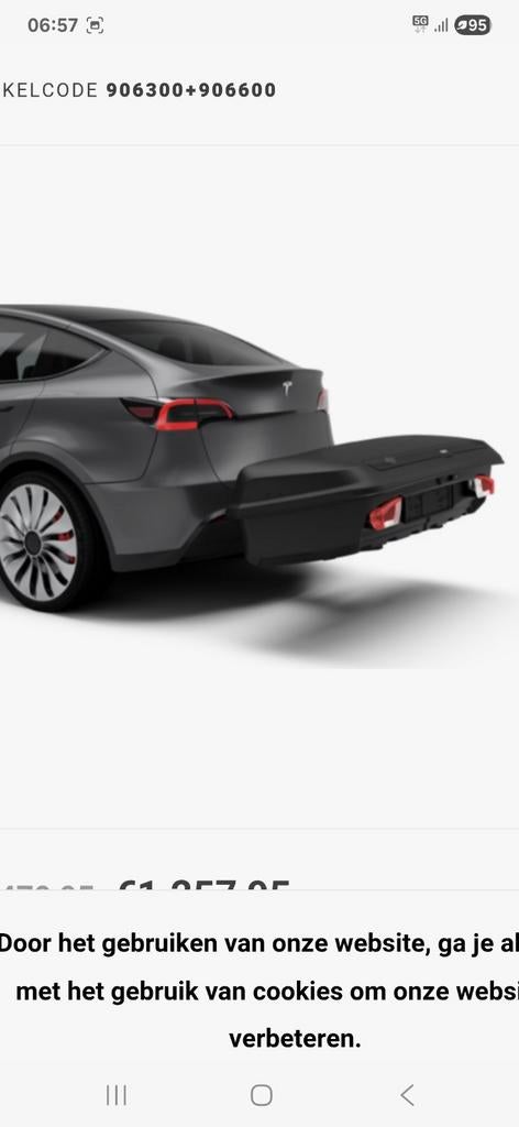 Trekhaakkoffer thule across te huur aangeboden, Auto diversen, Bagagerekken, Ophalen of Verzenden, Zo goed als nieuw