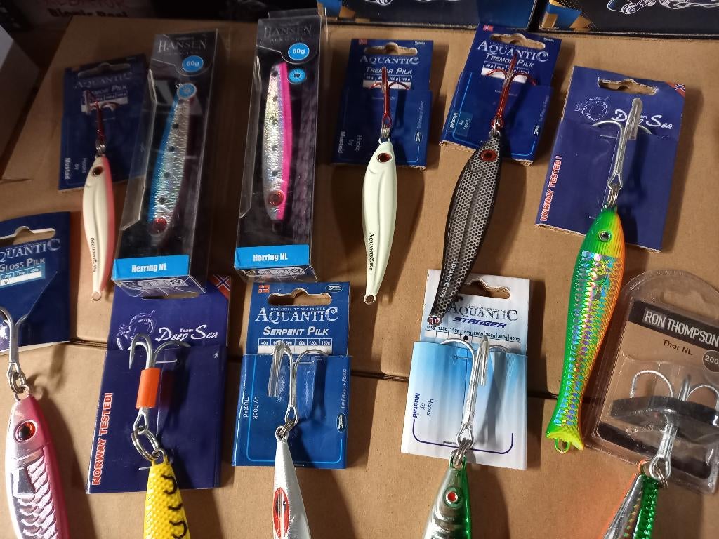 Combi: PILKER SET "NORWAY + ONDERLIJN PAKKET....SAMEN €70,-, Overige typen, Ophalen of Verzenden, Aquantic, Bodenroder Weg