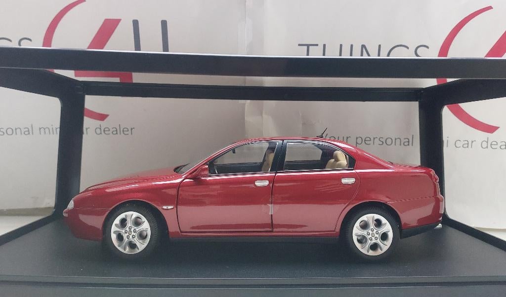 Mitica 1:18 Alfa Romeo 166 3.0 V6 1998 proteo rood nieuw, Ophalen of Verzenden, Nieuw, Auto, Overige merken