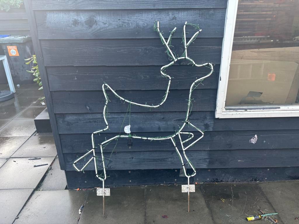 Hert met verlichting, Ophalen of Verzenden, Gebruikt