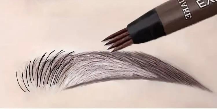 Wenkbrauw Potlood waterproof ~ Brown 04, Ogen, Bruin, Nieuw, Ophalen of Verzenden