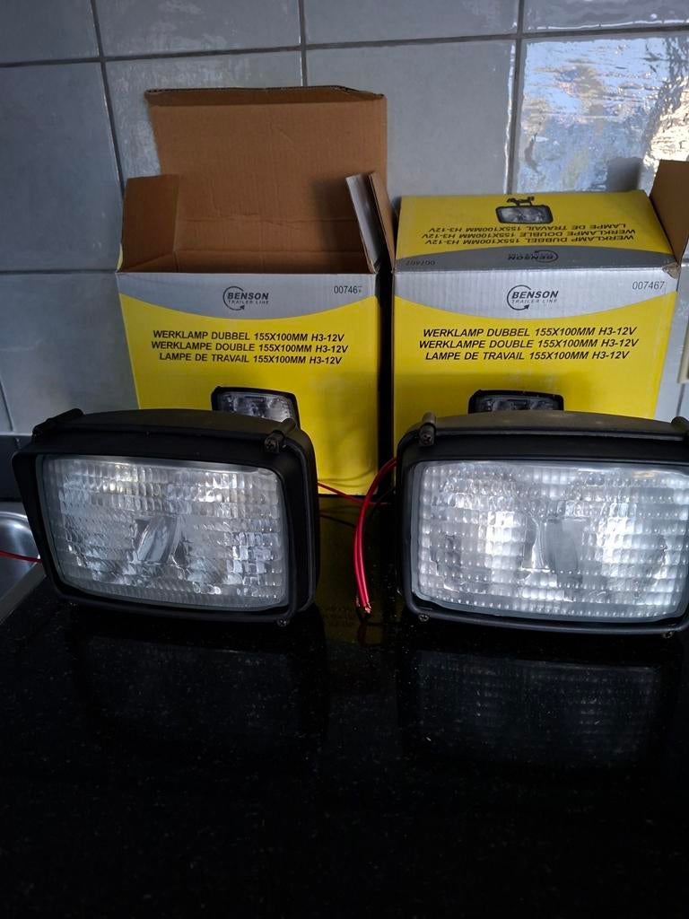 Werklamp dubbel H3-12volt, Ophalen, Minder dan 50 watt