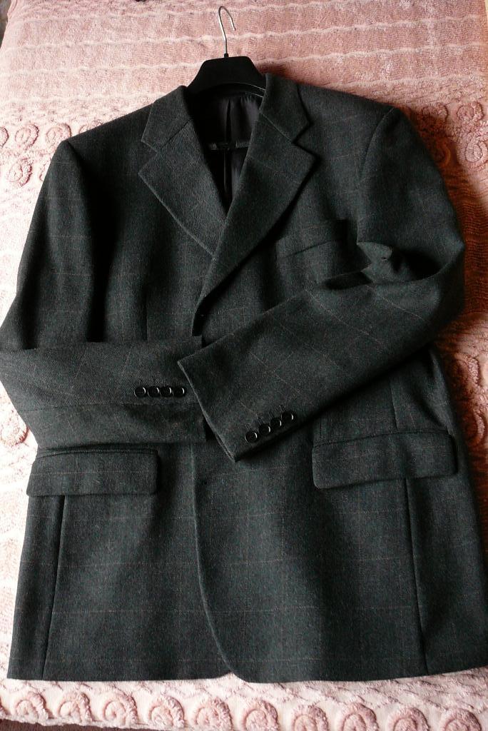 COLBERT mt 54 antraciet ruitje  NIEUW    Frans Molenaar, Kleding | Heren, Kostuums en Colberts, Maat 52/54 (L), Overige kleuren