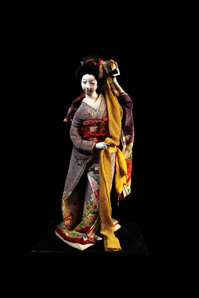 Een antieke Japanse theaterpop van een Geisha, Antiek en Kunst, Ophalen of Verzenden