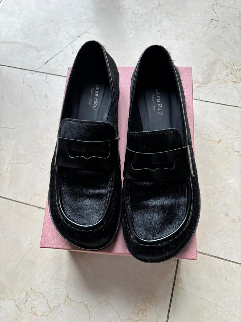 Prachtige zwarte loafers maat 41, Ophalen of Verzenden, Zo goed als nieuw, Instappers, Zwart