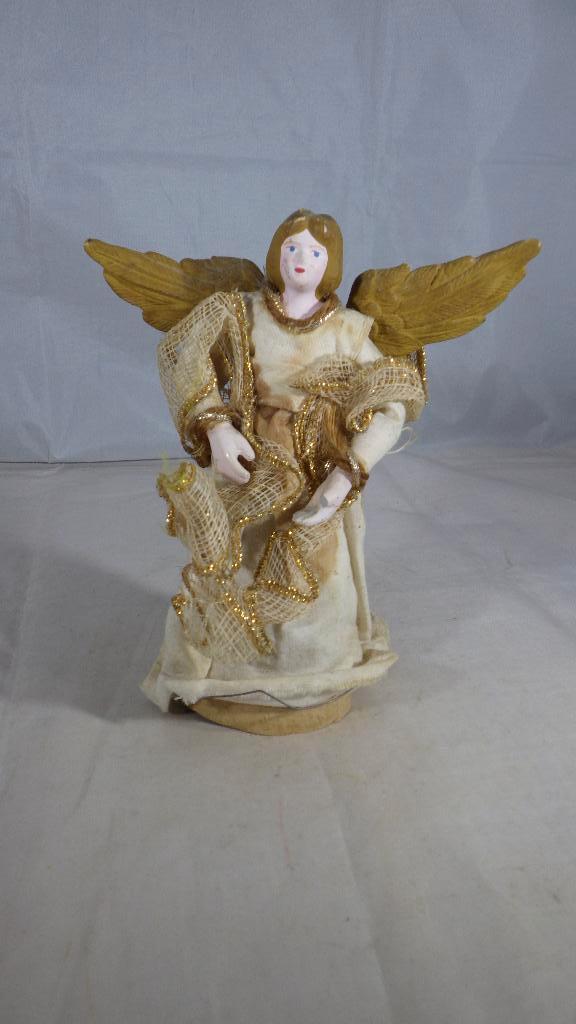 mooie goudkleurige engel, Diversen, Kerst, Ophalen of Verzenden, Gebruikt