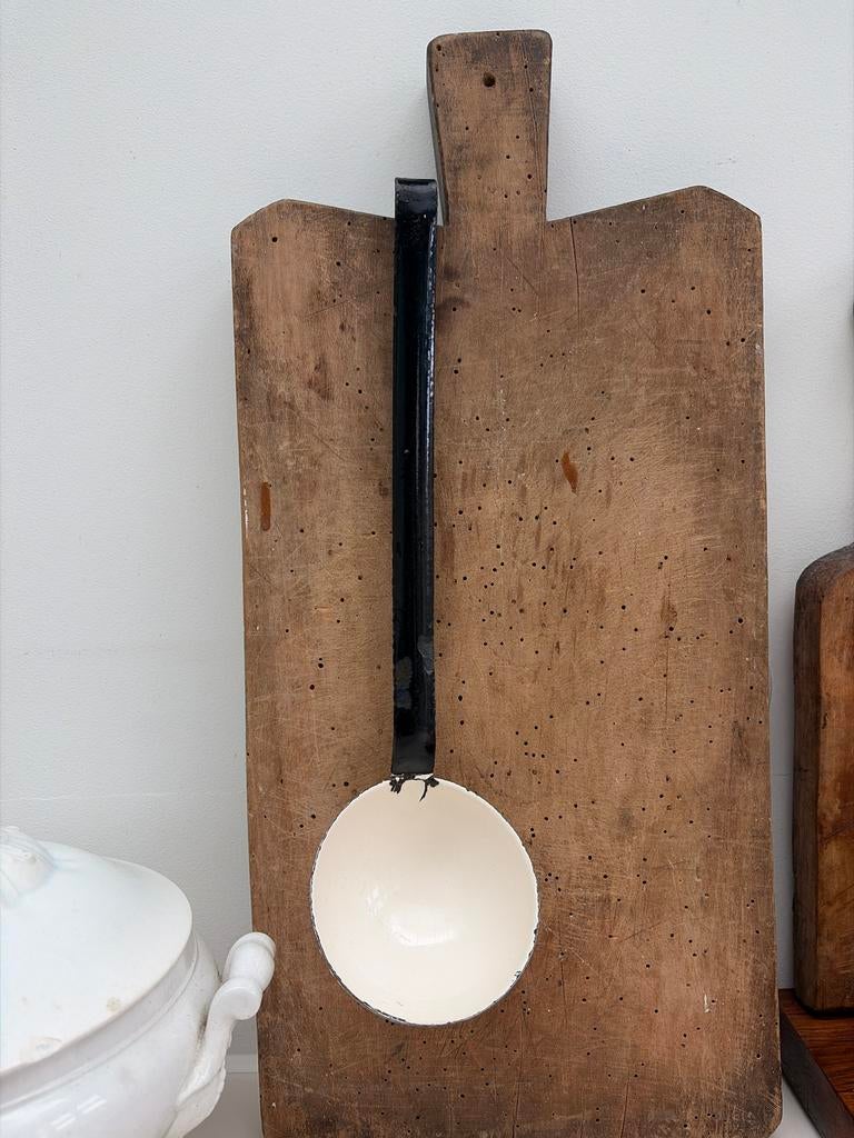 Emaille soeplepel, Antiek en Kunst, Ophalen of Verzenden