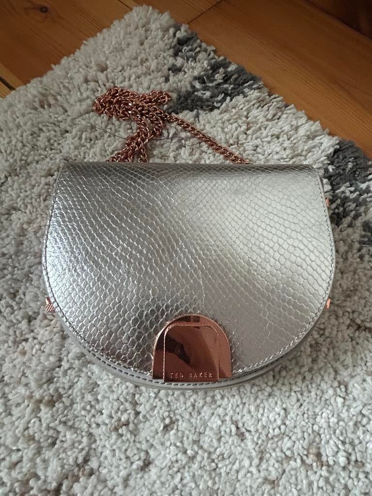 Ted Baker Annii Mini Exotic Moon Tas, Ophalen of Verzenden, Zo goed als nieuw, Wit, Avondtasje