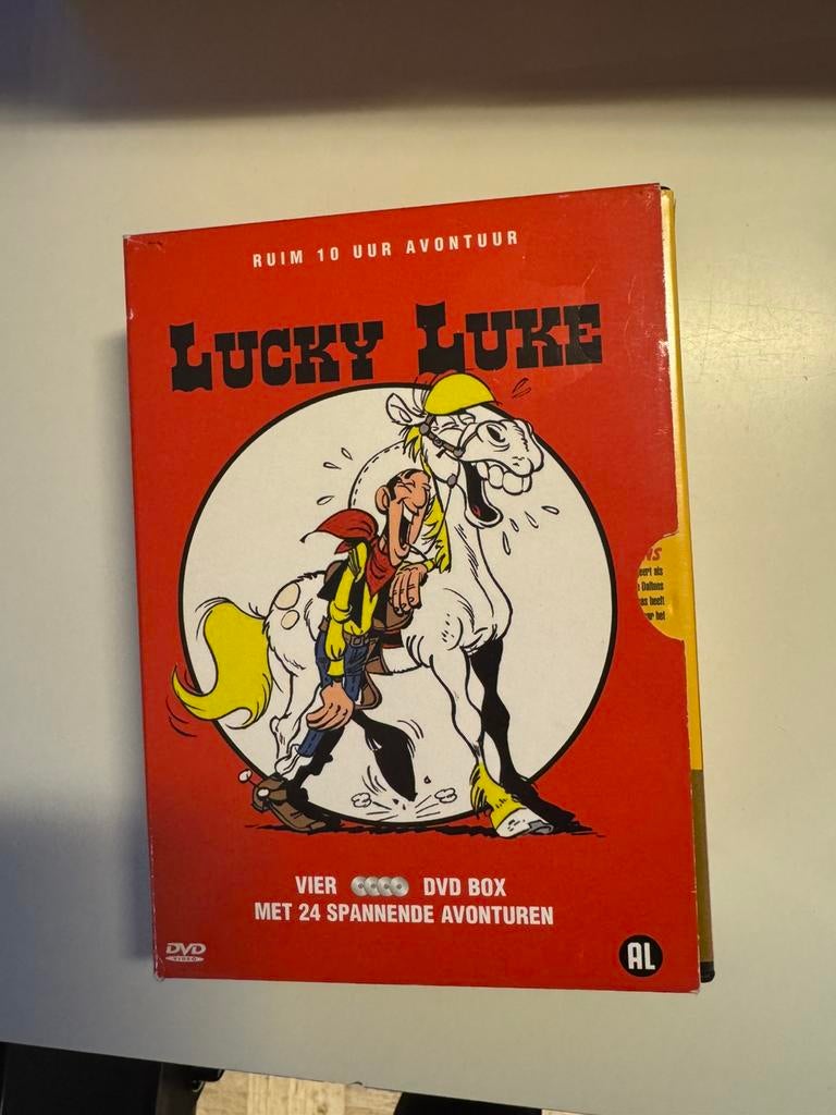 Lucky Luke 4-delige DVD Box, Cd's en Dvd's, Dvd's | Tekenfilms en Animatie, Alle leeftijden, Ophalen of Verzenden, Zo goed als nieuw