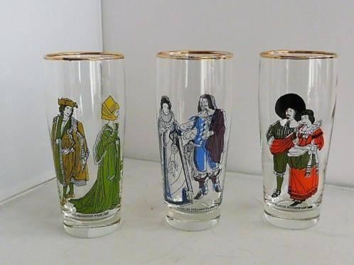 Glazen 3 stuks - Engels - Neurenberg en Hollandse paren, Antiek en Kunst, Ophalen of Verzenden