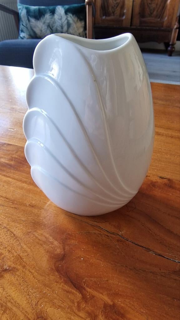 Witte Lehmann Weiden Bavaria Helena Vaas, Wit, Aardewerk of Porselein, Ophalen of Verzenden, Zo goed als nieuw