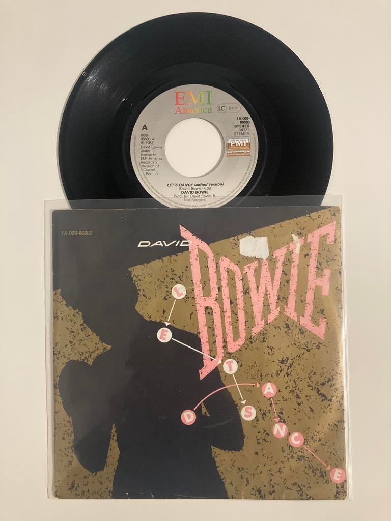 David Bowie - Let’s dance, Cd's en Dvd's, Vinyl Singles, Ophalen of Verzenden, 7 inch, Single