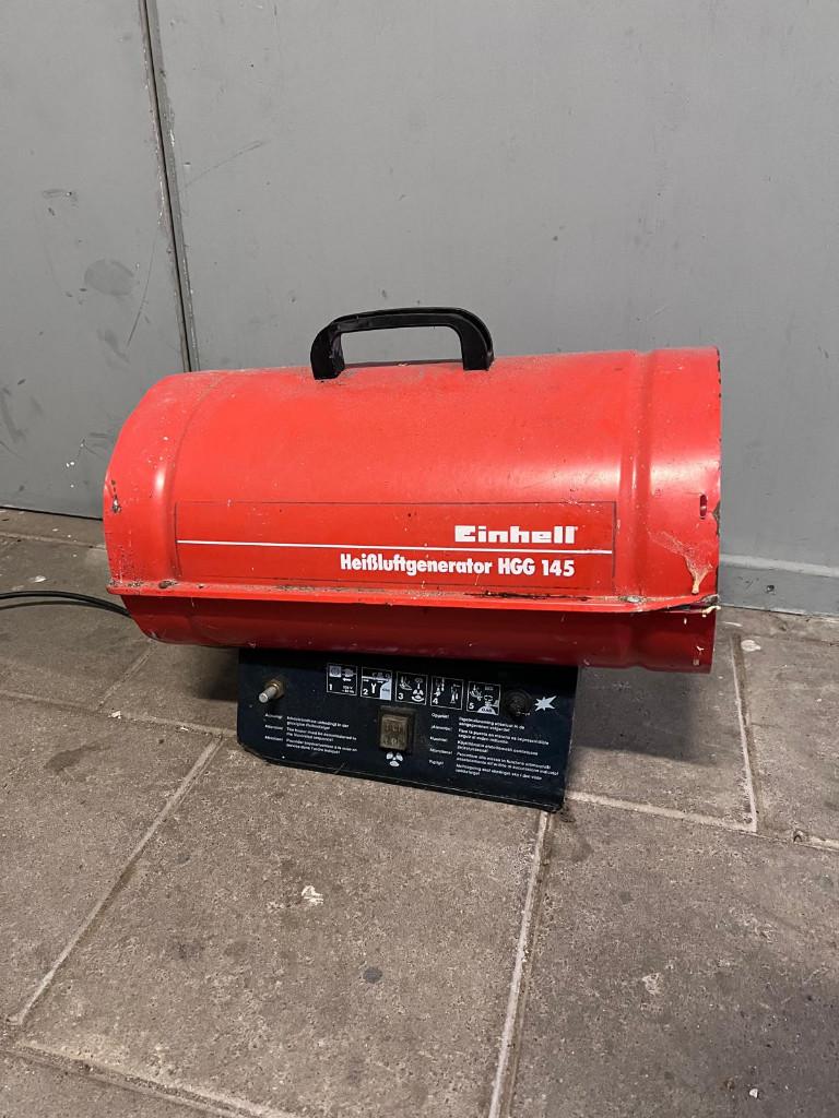 Hetelucht kanon warmeluchtblazer op gas Einhell HGG 145, Doe-het-zelf en Verbouw, Verwarming en Radiatoren, Ophalen, 30 tot 80 cm